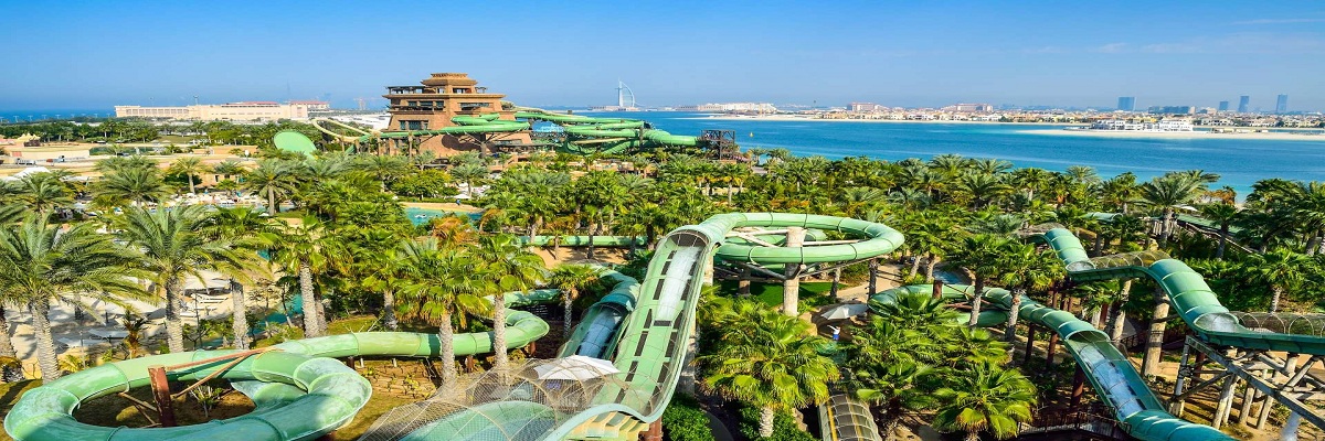 Dubai Frame and Aquaventure Water Park